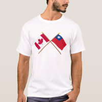Canada and Taiwan Crossed Flags
