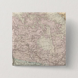 Canada and United States 2 Inch Square Button