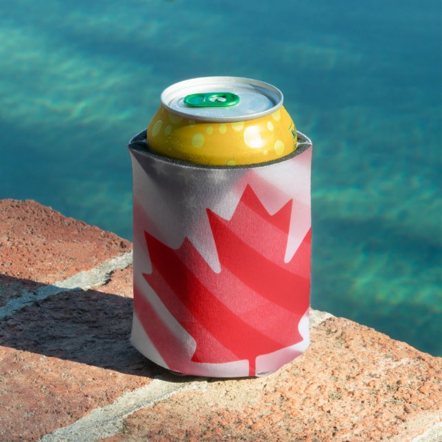 Canada and USA flags Can Cooler (In Situ Pool)