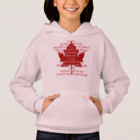 Canada Anthem Hoodie Kid's Souvenir Canada Shirts