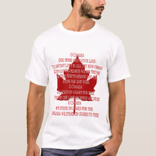Canada Anthem T-shirt Canada Souvenir Shirt