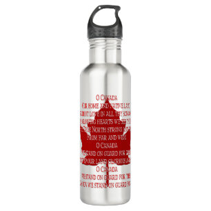 Canada Anthem Water Bottle Canada Sports Souvenir