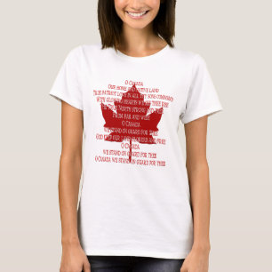 Canada Anthem Women's Shirt Plus Size Canada Shirt