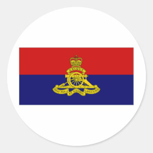 Canada Artillery Branch Camp Flag Classic Round Sticker