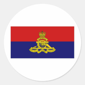 Canada Artillery Branch Camp Flag Classic Round Sticker