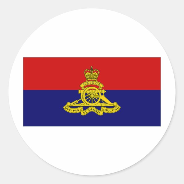 Canada Artillery Branch Camp Flag Classic Round Sticker (Front)