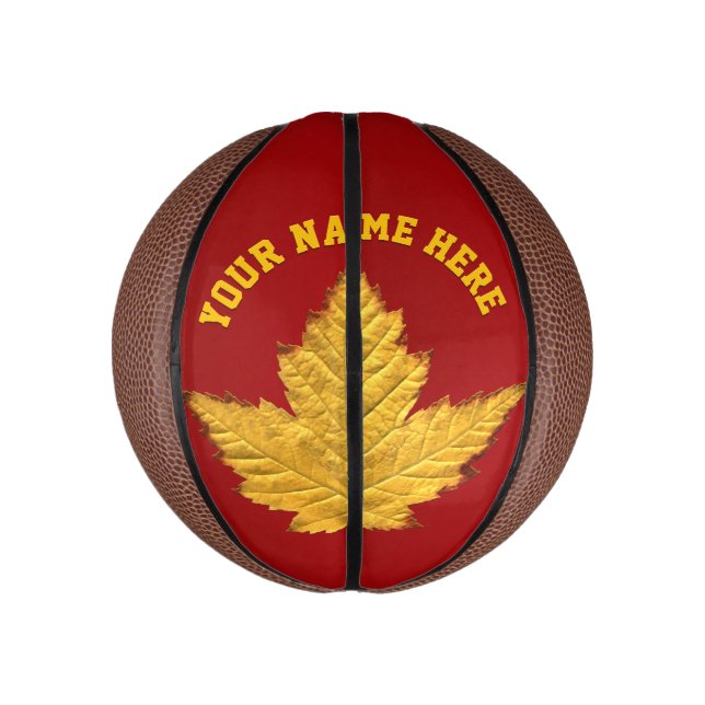 Canada Basketball Custom Canada Maple Leaf Gifts (Vertical)