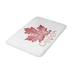 Canada Bath Mat Canada Souvenir Maple Leaf Decor