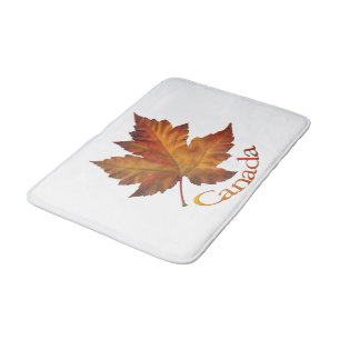 Canada Bath Mat Custom Canada Maple Leaf Souvenir