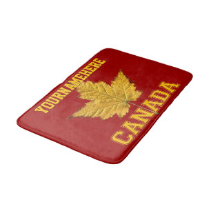 Canada Bath Mat Custom Varsity Canada Souvenir