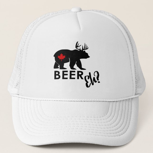 Canada beer eh? bear hat Lighthouse Route" (Front)