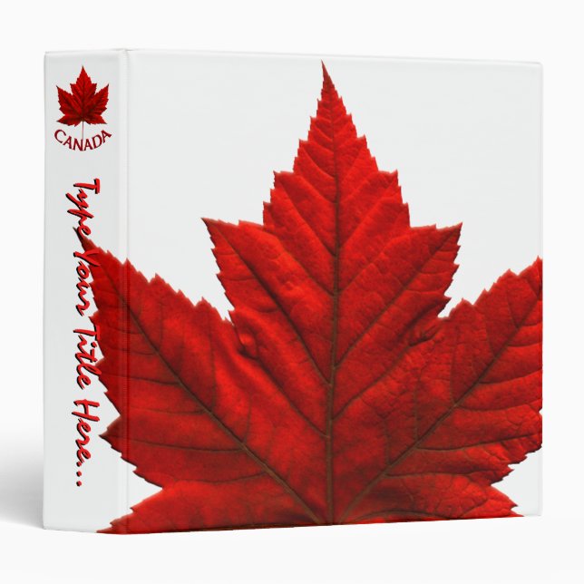 Canada Binder Custom Canada Souvenir Binder Album (Front/Spine)