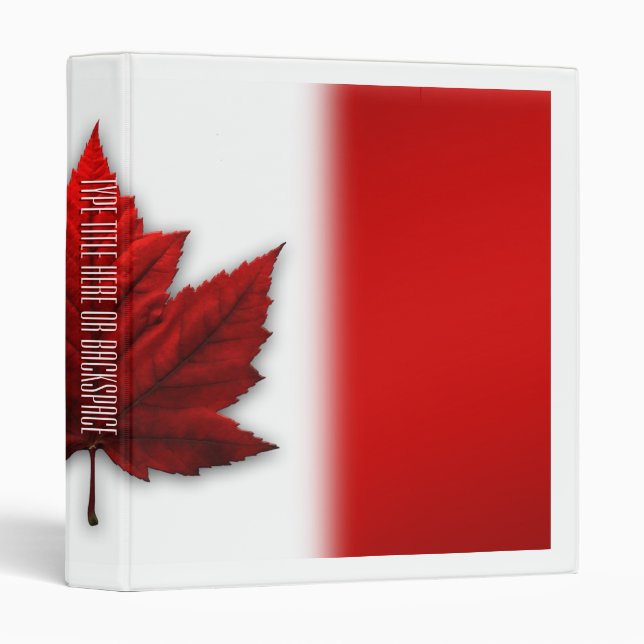 Canada Binder Custom Canada Souvenir Binder Album (Front/Spine)