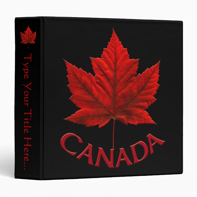 Canada Binder Custom Canada Souvenir Binder Album (Front/Spine)