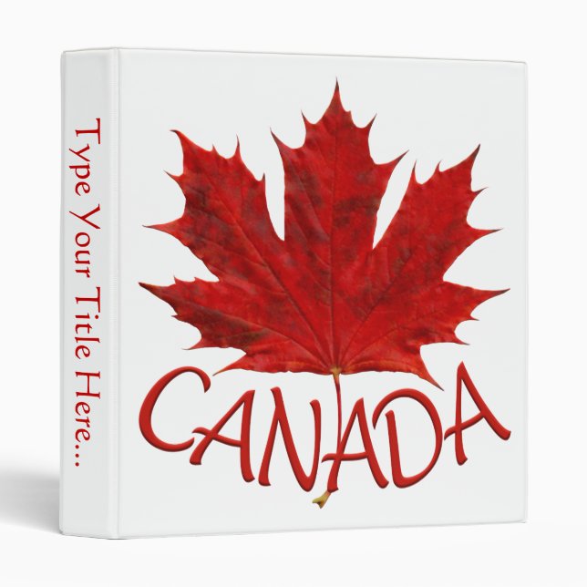 Canada Binder Custom Canada Souvenir Binder Album (Front/Spine)