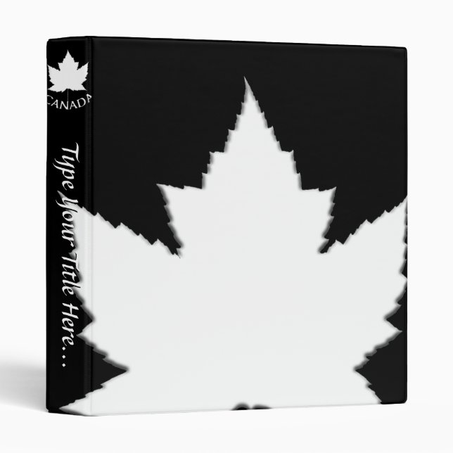 Canada Binder Custom Canada Souvenir Book Binder (Front/Spine)