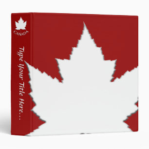 Canada Binder Custom Canada Souvenir Book Binder