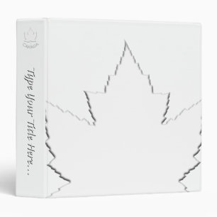 Canada Binder Custom Canada Souvenir Book Binder