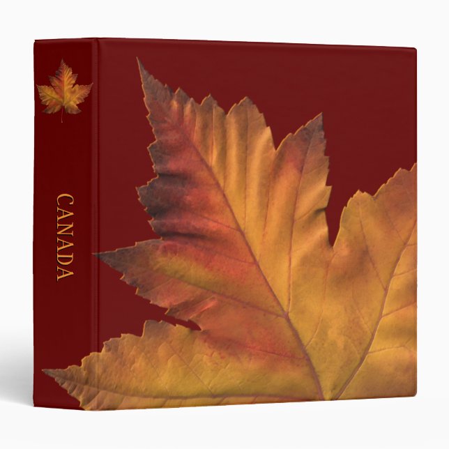 Canada Binder Custom Canada Souvenir Book Binder (Front/Spine)