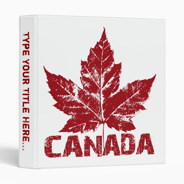 Canada Binder Custom Canada Souvenir Photo Album (Front/Spine)