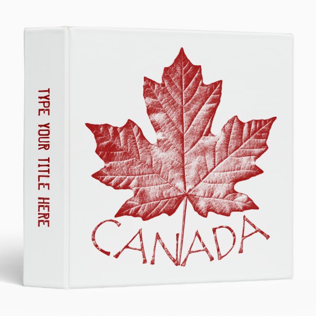Canada Binder Custom Canada Souvenir Photo Album (Front/Spine)