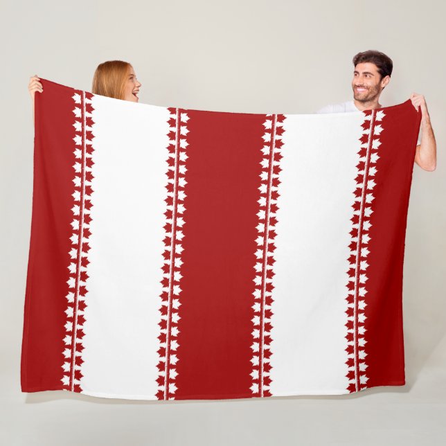 Canada Blanket Canada Flag Souvenir Fleece Blanket (In Situ)