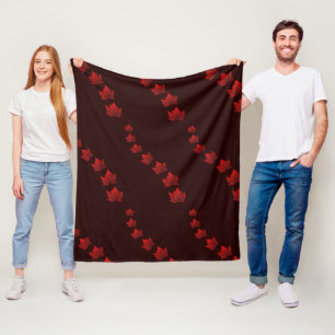 Canada Blanket Canada Flag Souvenir Fleece Blanket