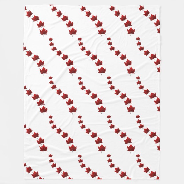 Canada Blanket Canada Flag Souvenir Fleece Blanket (Front)