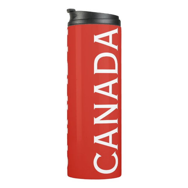 Canada Bold Text  Thermal Tumbler (Rotated Right)
