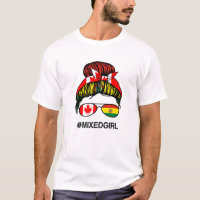 Canada Bolivia Flag Canadian Bolivian Messy Bun