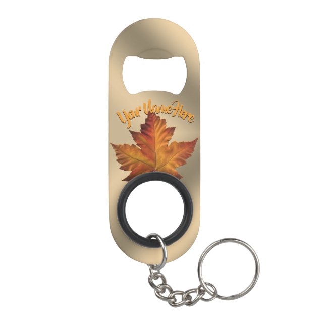 Canada Bottle Opener Canada Maple Leaf Souvenirs Keychain Bottle Opener (Back)