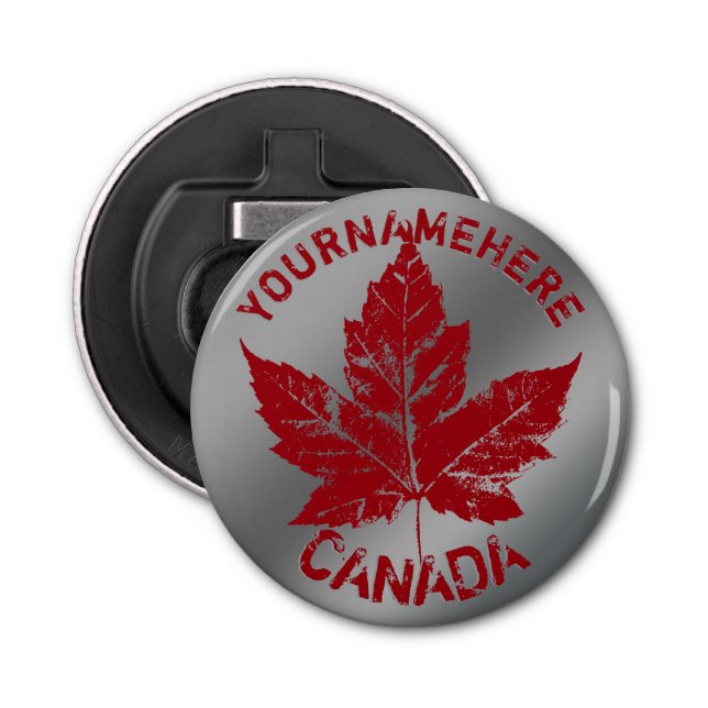 Canada Bottle Opener Custom Cool Canada Gifts (Front)
