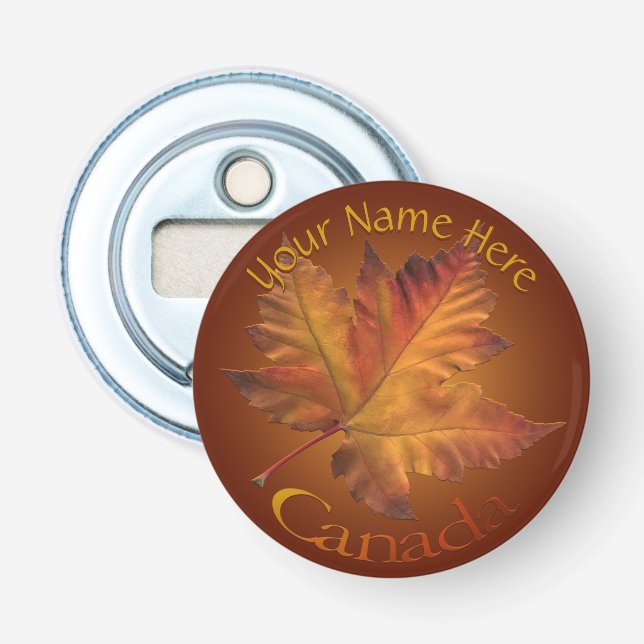 Canada Bottle Opener Custom Maple Leaf Souvenirs (Front)