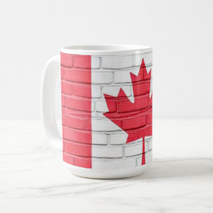CANADA BRICK FLAG COFFEE MUG
