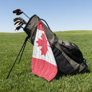 CANADA BRICK FLAG  GOLF TOWEL