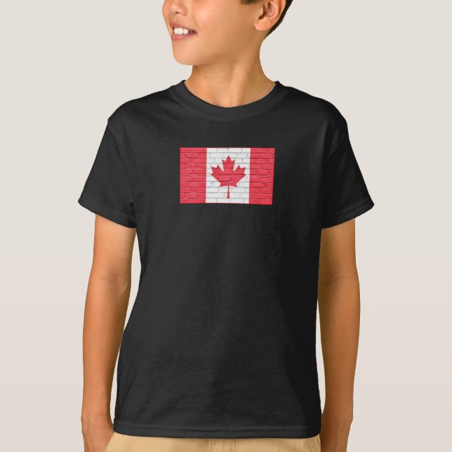 CANADA BRICK FLAG T-Shirt (Front)