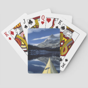 Canada, British Columbia, Banff. Kayak bow on Playing Cards