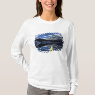 Canada, British Columbia, Banff. Kayak bow on T-Shirt