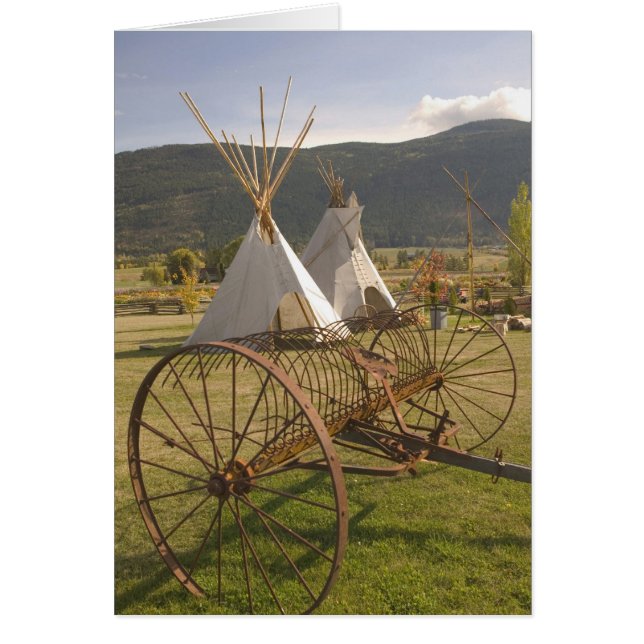 CANADA, British Columbia, Enderby. Tepees & (Front)