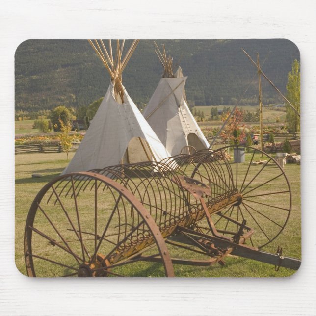 CANADA, British Columbia, Enderby. Tepees & Mouse Pad (Front)