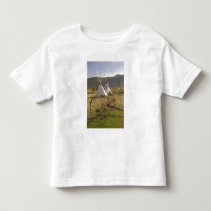 CANADA, British Columbia, Enderby. Tepees & Toddler T-shirt