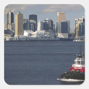 Canada, British Columbia, Vancouver. Downtown Square Sticker