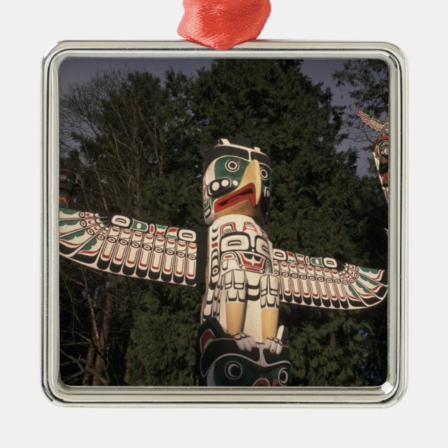 Canada, British Columbia, Vancouver.  Native Metal Ornament (Front)