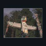 Canada, British Columbia, Vancouver.  Native Postcard<br><div class="desc">COPYRIGHT Connie Ricca / DanitaDelimont.com | CN02 CRI0008.jpg | Canada,  British Columbia,  Vancouver. Native American totem poles at Stanley Park</div>