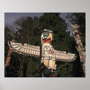 Canada, British Columbia, Vancouver.  Native Poster