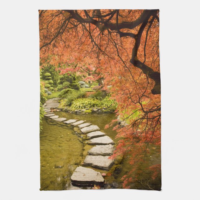 CANADA, British Columbia, Victoria. Autumn Kitchen Towel (Vertical)