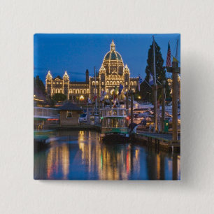 Canada, British Columbia, Victoria, Inner 2 Inch Square Button