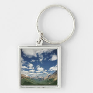Canada, British Columbia, Yoho NP. Puffy clouds Keychain