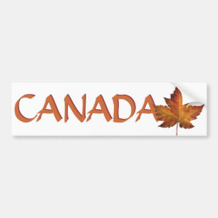 Canada Bumper Sticker Canadian Maple Leaf Stickers
