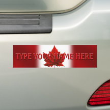 Canada Bumper Stickers Customized CN Flag Stickers